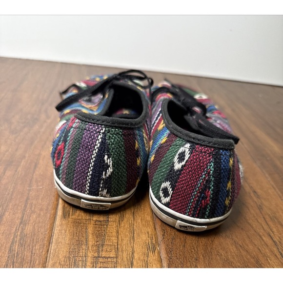 Vans Baja Reggae Rasta Sneakers Women 10 Tribal Aztec Southwestern Lace Up Skate - Picture 4 of 7